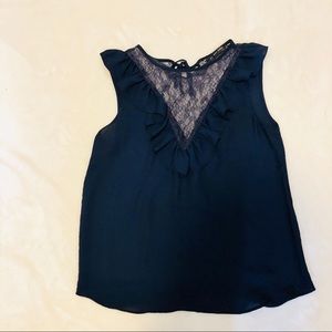 Zara Blue Lace Blouse Size S 🌻